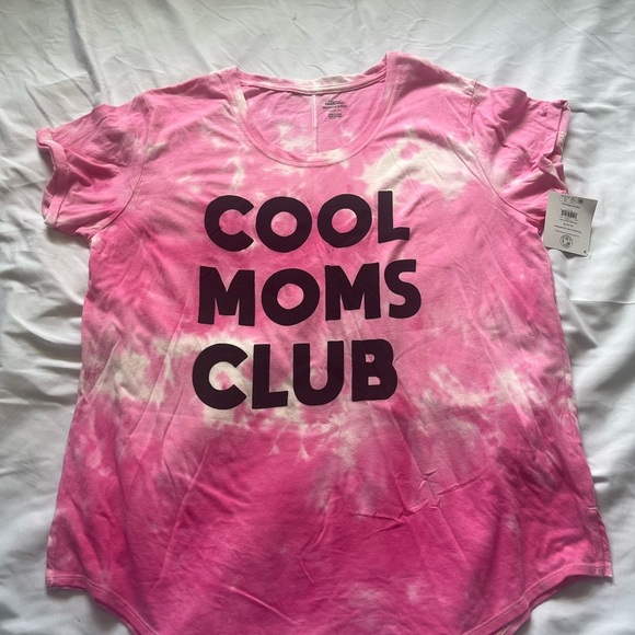 Pink and Black Tie-Dye Short Sleeve Tee - Picture 2 of 7
